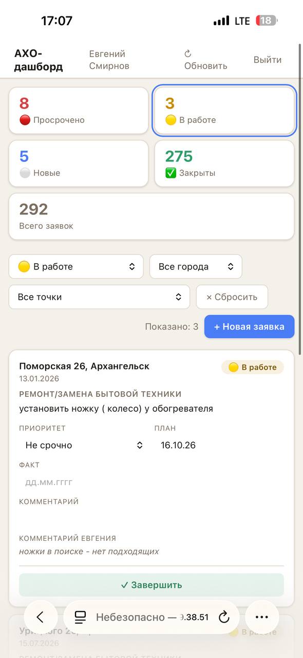 АХО: фильтр В работе
